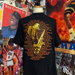 Vintage 1994 John Coltrane Chasin the Trane Jazz Tee‎ Gear Inc USA Sz XL